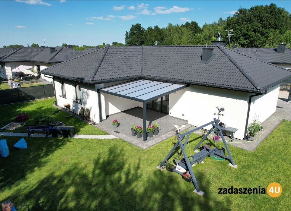 Zadaszenia tarasów aluminiowe zabudowy balkonów szklane systemy przesuwne ogrody zimowe pergole aluminiowe szkło VSG
