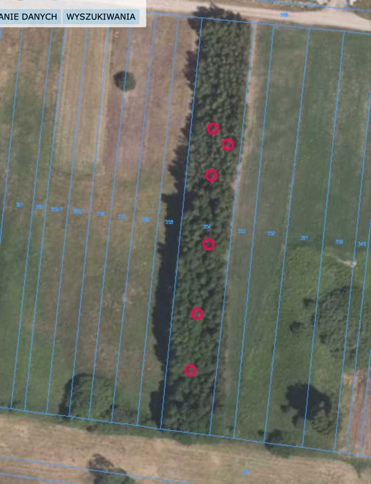 Działki rolne Łazy Duże, gm. Rozprza – 2500 m² i 12 470 m²