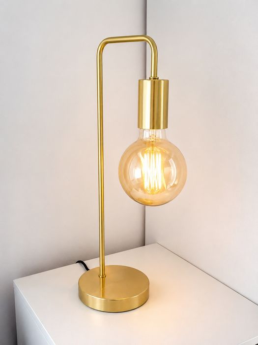Candeeiro de Mesa Dourado Moderno e Elegante - NOVOS na Caixa