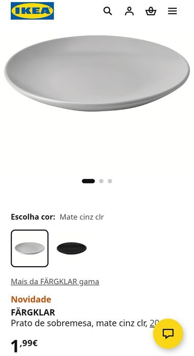Pratos Sobremesa Ikea Cor Beje