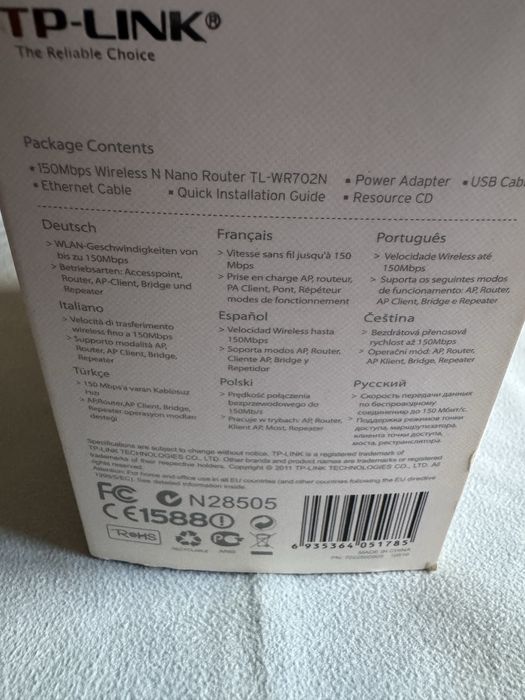 Router nano TP-link - WR702N