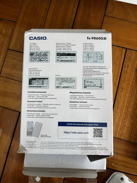 calculadora grafica CASIO FX 9860G|||