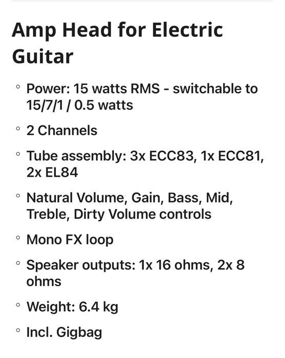 PREÇO REDUZIDO ATÉ 16/08 - apenas venda. Orange Rocker 15 Terror amp cabeça