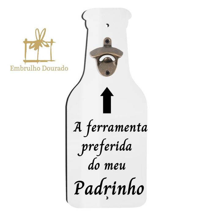 Abre caricas de parede personalizável