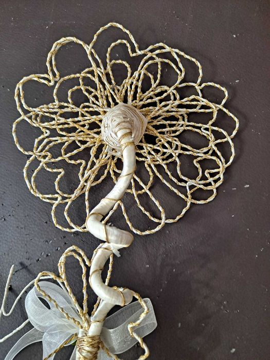 Lindíssimo Porta Alianças em Flor - 39cmX15cm