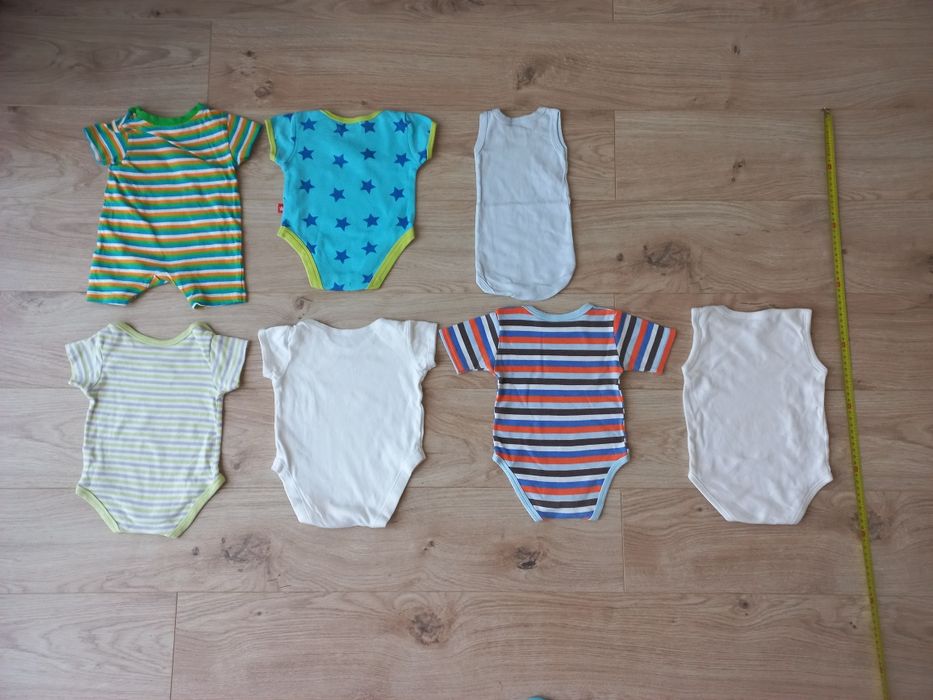 Zestaw body krótki rękaw 56-60 chłopiec