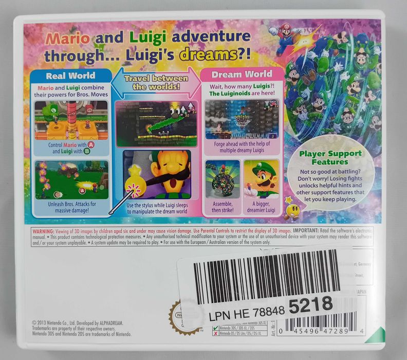 Mario & Luigi Dream Team Bros Nintendo 3DS