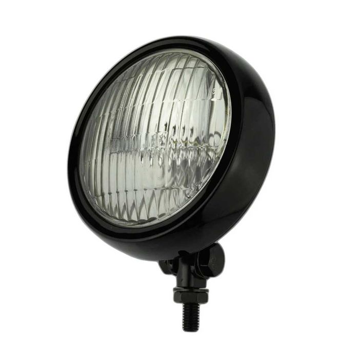 Farol auxiliar universal retro 11,4cm - luz nevoeiro chopper bobber