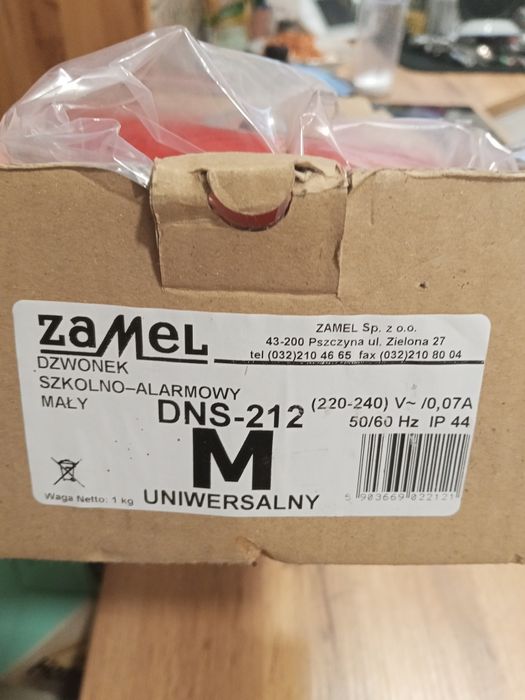 Dzwonek szkolny alarmowy