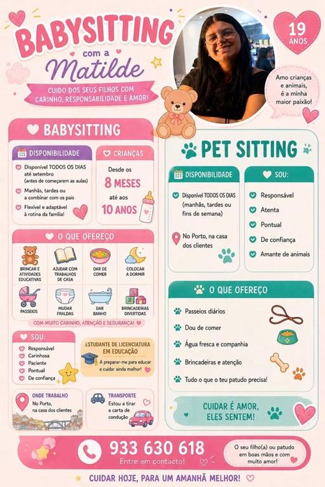 serviço de babysittying e petsitter