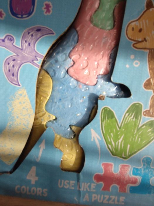 Zestaw kredy kreda nie brudzaca nie kruszaca sie dinozaur motyl