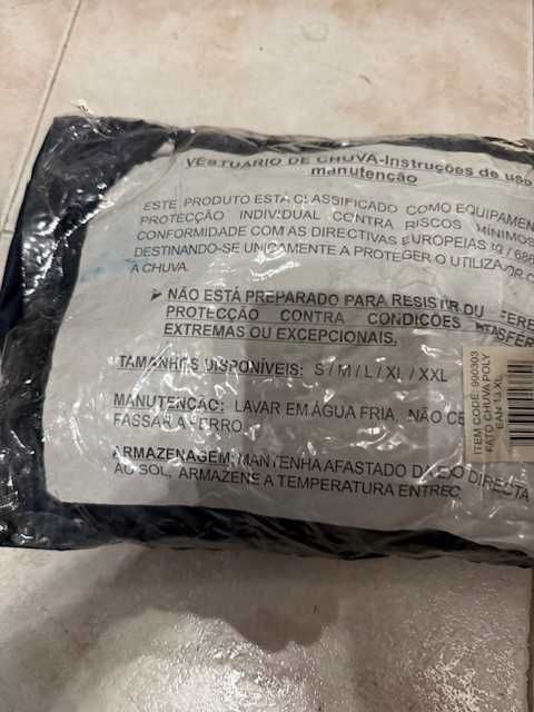 Fato de proteção chuva (Tam XL)