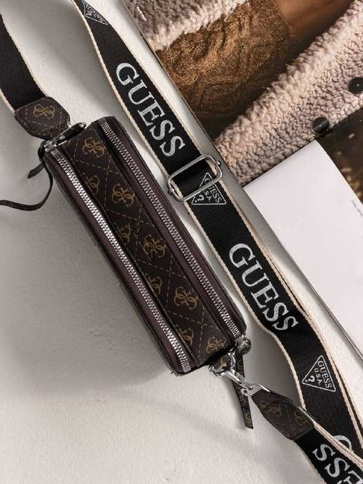 Сумка Guess / Гесс, 4G, через плече, еко шкіра, коричневий, Китай
