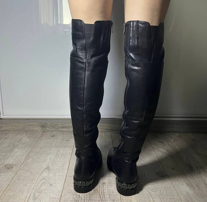 Ботфорты еврозима натуральная  кожа BROCOLY