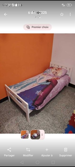 Cama infantil 160x75 c/ colchão