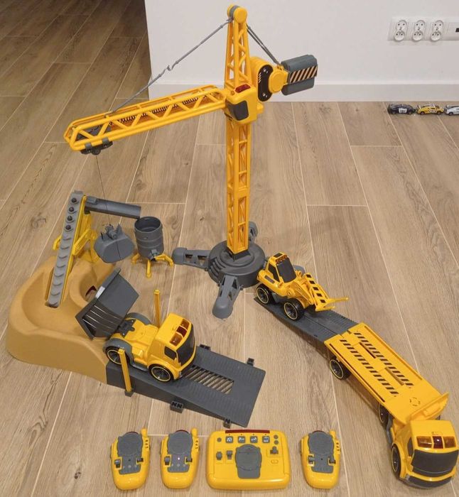 Silverlit - Sterowany Zestaw Budowlany Deluxe Construction dźwig