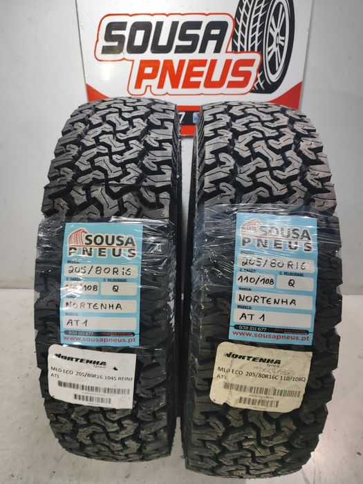 2 pneus novos Nortenha 205/80R16 Oferta dos Portes