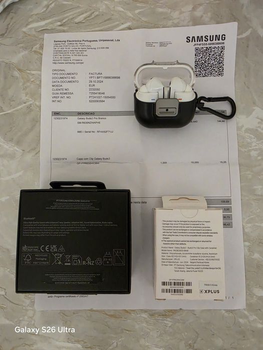 Samsung Buds 3 Pro + Buds 3 novos ! Quadlock Case s25