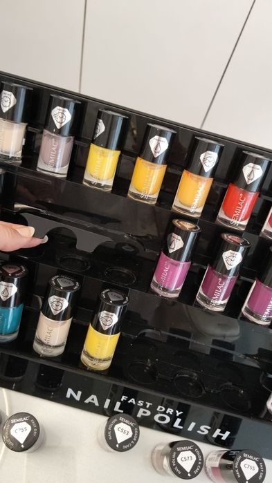 Lote 30 novos vernizes manicure Semilac + expositor