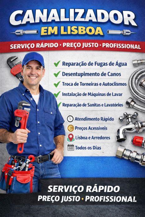 Canalizador em Lisboa, rápido e barato