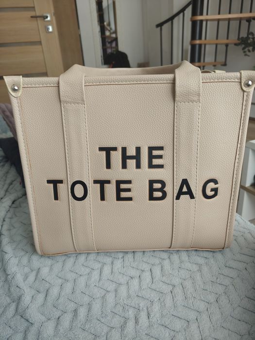 Torebka shopper A4 beżowa
