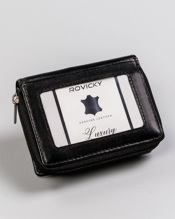 kompaktowy skórzany portfel damski - rovicky