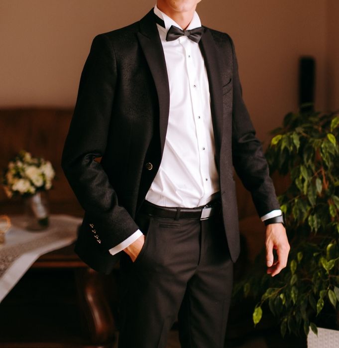 Garnitur ślubny czarny