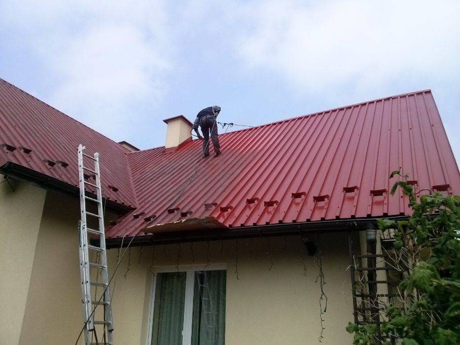 Malowanie dachów, malowanie dachu, mycie dachu, dachówki,
