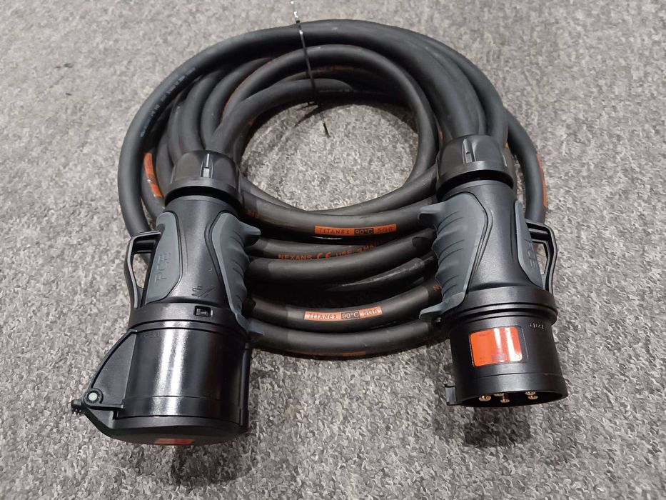 Siłowy kabel zasilający Titanex 5x6 5G6 PCE 32A przedłużacz siłowy 30m