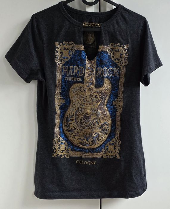 Hard Rock Cafe Cologne koszulka damska M szara t-shirt