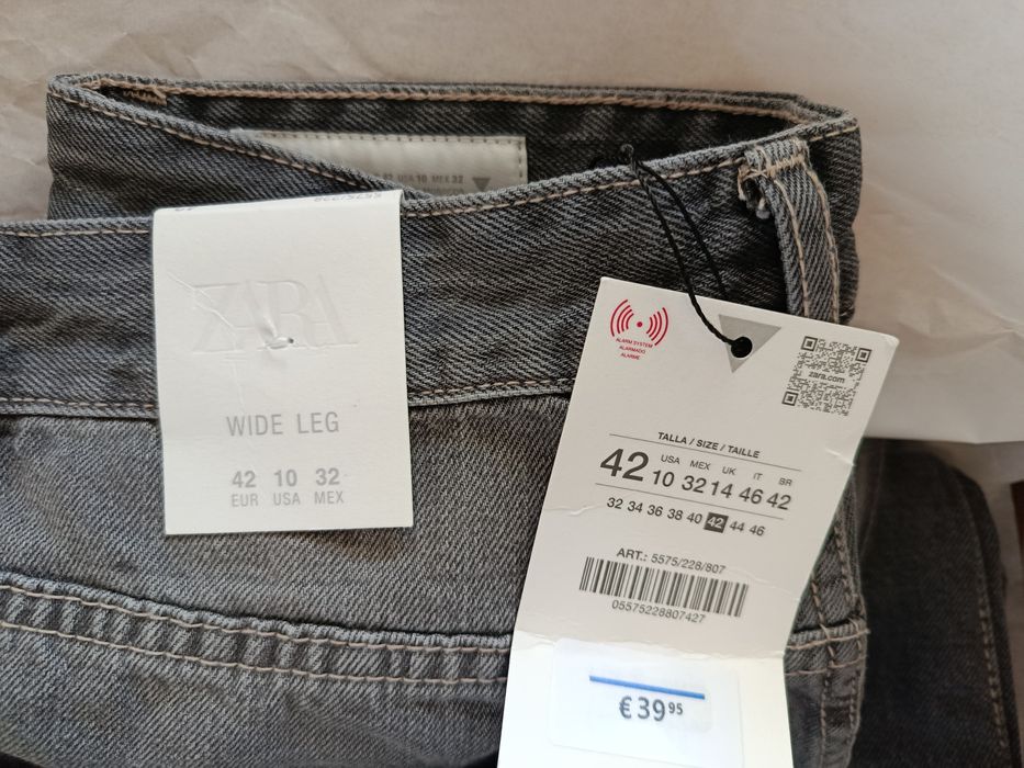 Джинси  Zara модель wide leg з високою нова колекція в упаковці з бірк