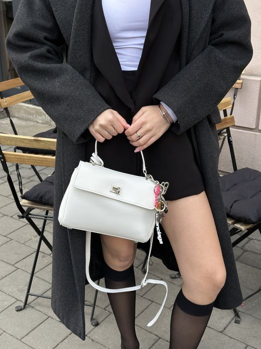 Сумка жіноча Balenciaga Rodeo Mini White/Silver 23"