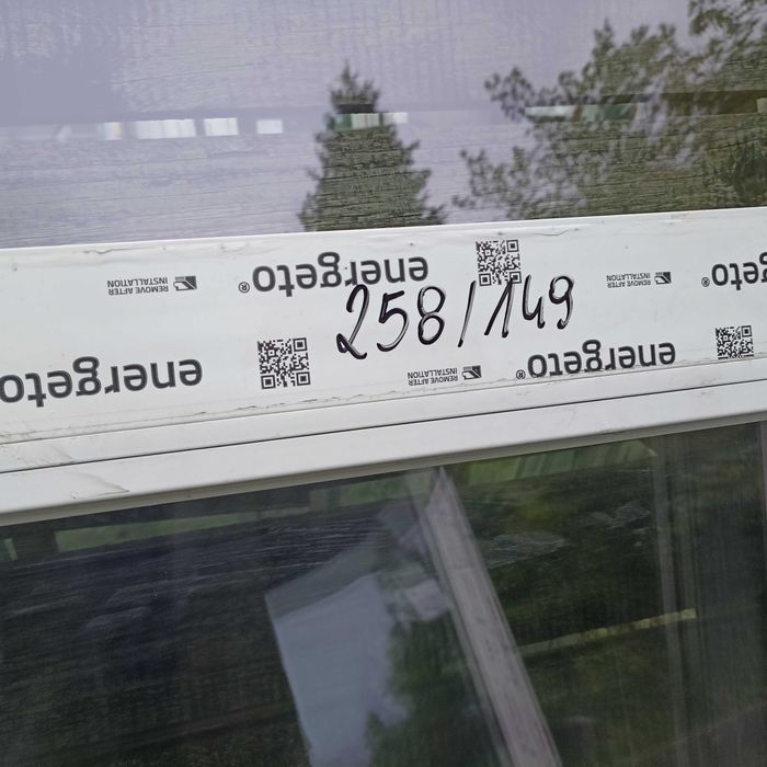 Okno pcv 258/149 fix białe