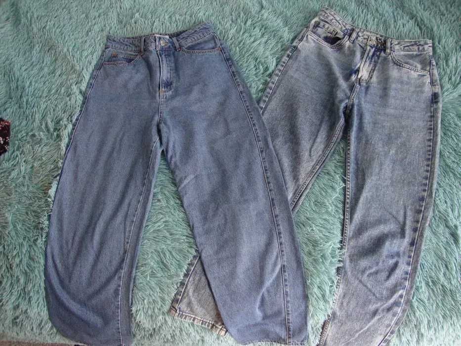 Zestaw 2 pary spodnie jeans jeansowe damskie CROPP rozmiar S 36