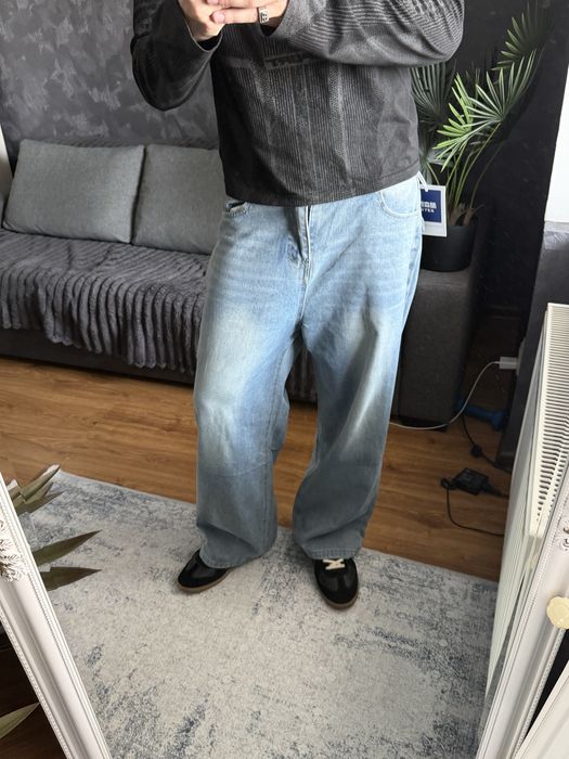 Archive Retro Baggy Jeans Широкі Сині Джинси Ретро Буткат Bootcut Архівні штани Jaded Grange 512 Клеш Синие