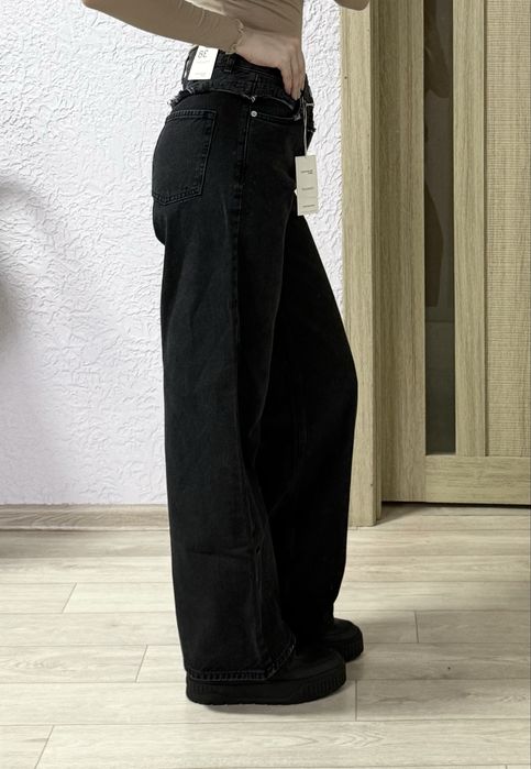 Джинси джинсы reserved 36,38,40,42  S M L XL wide leg straigt