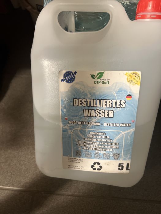 Woda demineralizowana  5litrów