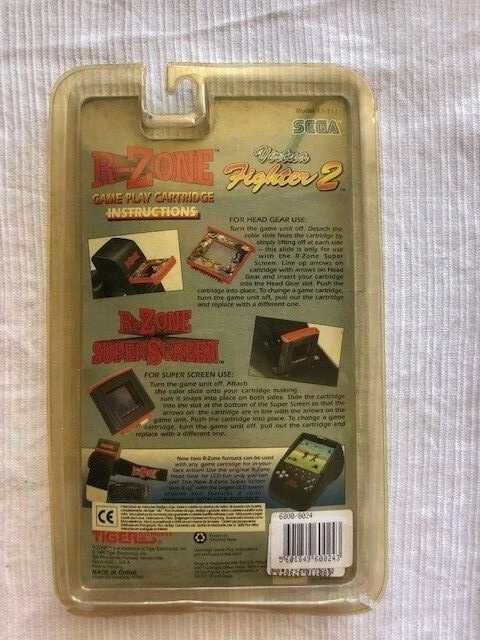 TIGER R-ZONE Game Play Cartridge SEGA VIRTUA FIGHTER 2 novo selado