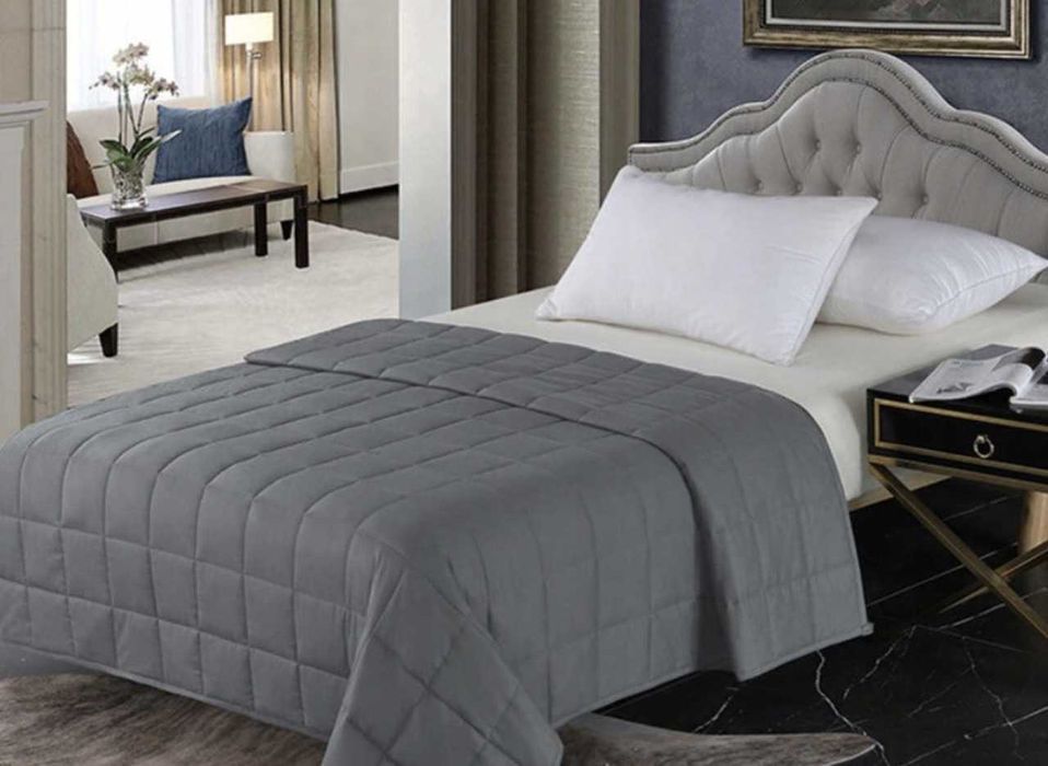 Обважнена гравітаційна ковдра Ruhhy 8кг та 6кг сенсорна ковдра 150х200