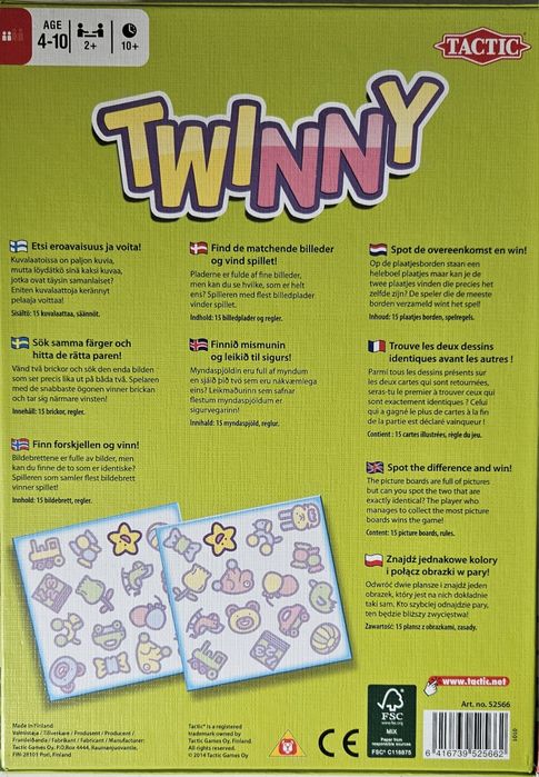 Play Time: Twinny, gra rodzinna, Tactic