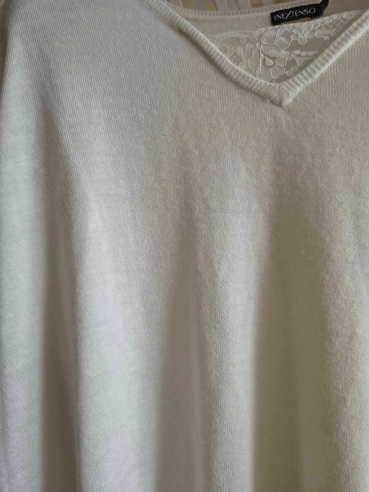 Biały sweter Inextenso 3XL