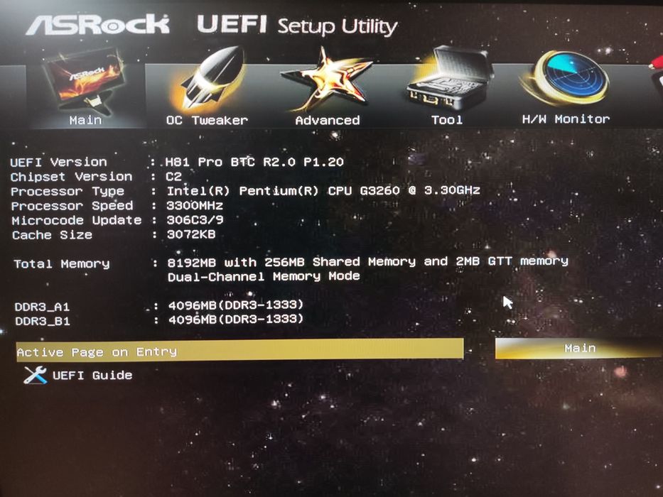 Комплект! Материнская плата Asrock H81 Pro BTC rev 2.0