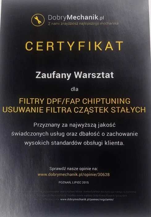 Regeneracja czyszczenie pranie filtra  DPF FAP SCR GPF katalizator