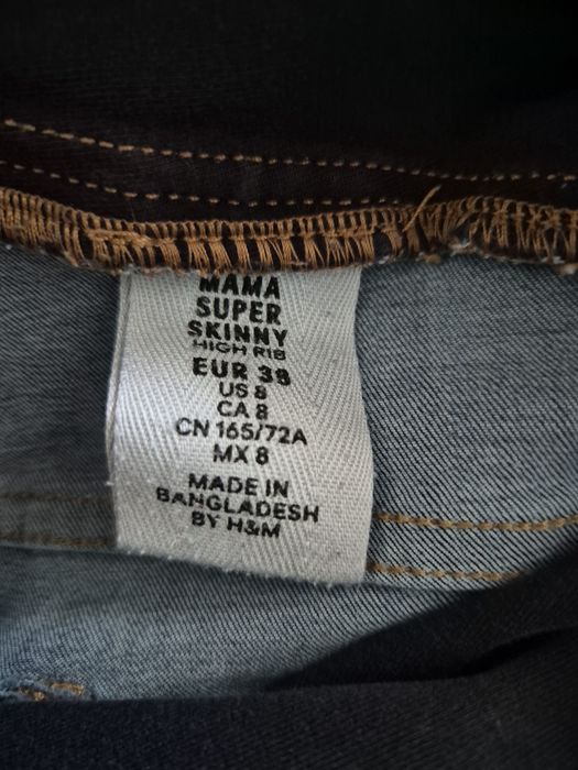 Spodnie ciążowe jeansy H&M r. 38