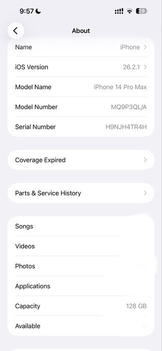 iPhone 14 Pro Max 128GB