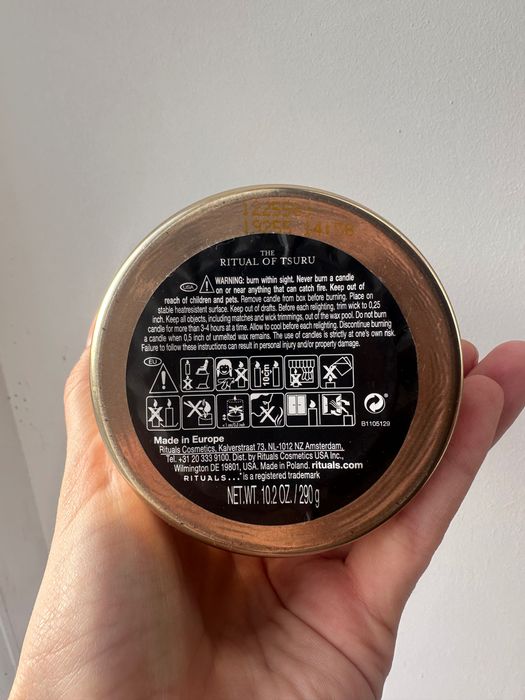 Свічка Rituals Ayurveda золота 290 грам