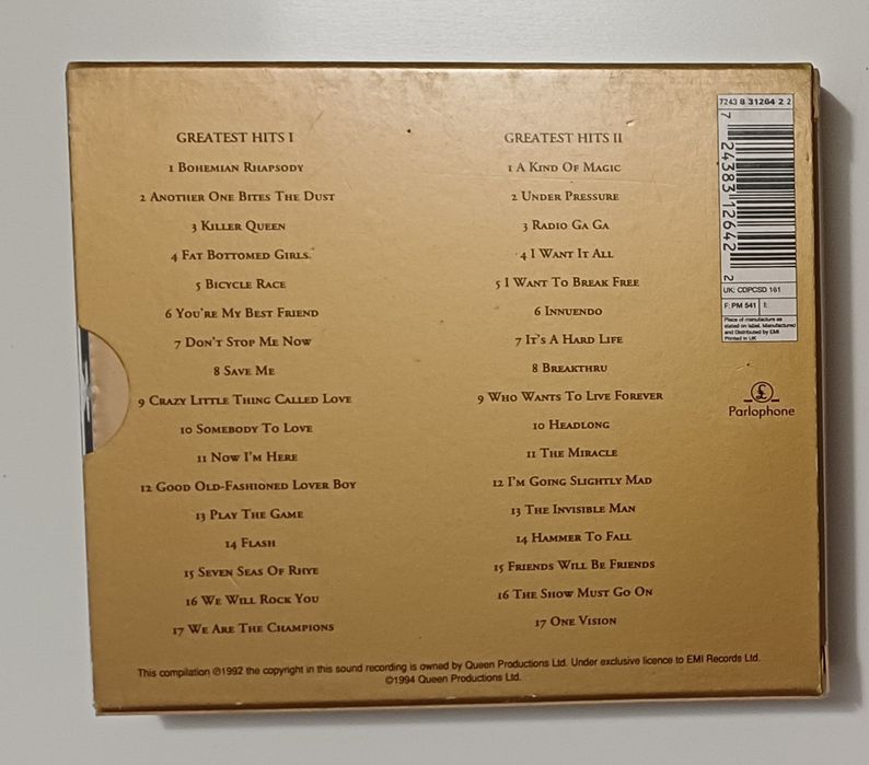 CDs - Queen Greatest Hits I & II