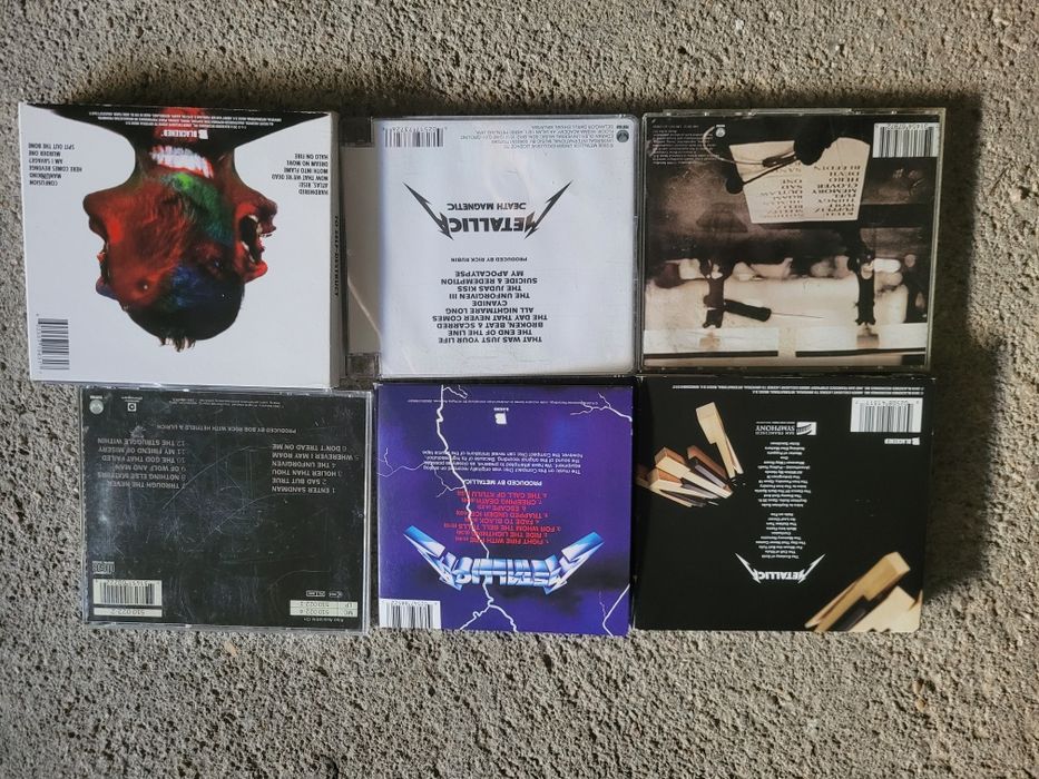 6 cds da banda  Metallica