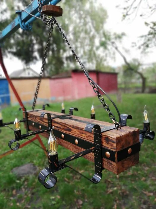 Люстри з дерева/Індивідуальне замовлення