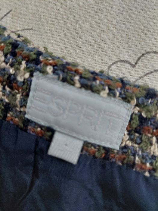 Elegancka spódnica mini Esprit Tweed Wool Blend – Rozmiar 34 (XS)